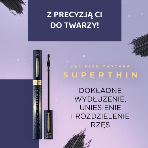 Maskara Eveline Cosmetics Superthin Defining