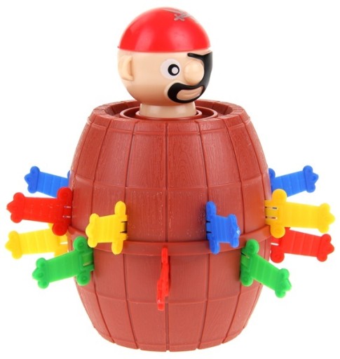 Crazy Pirate v pop-up barel arkádovej hre