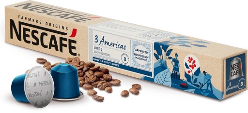 Kapsule pre Nespresso Nescafe Farmers Lungo 3 Americas 10 ks.
