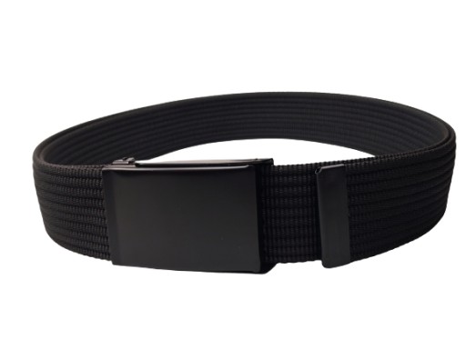 Čierny opasok s prackou, 4 cm / 135 cm