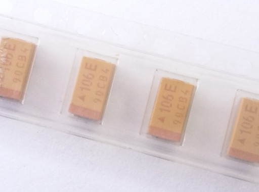 10uF 25V tantalový kondenzátor SMD puzdro 6032