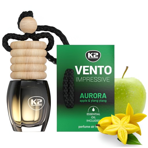 K2 VENTO OSVIEŽOVAČ AUTA VÔŇA AUTA VO FĽAŠI PÔSOBNÁ AURORA