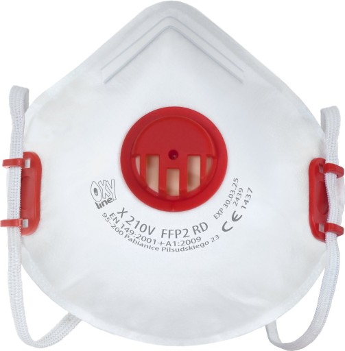 OxyLine Half Mask FFP2 Ochranná maska P2 Ventil