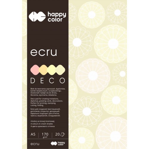 HappyColor technický blok A5 170g Deco Ecru