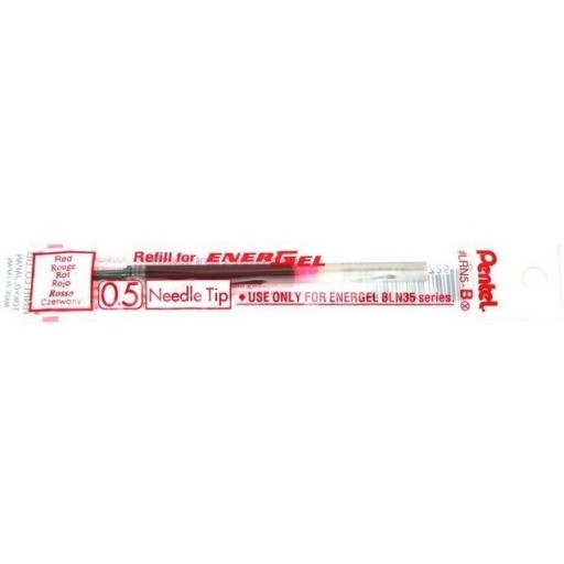 PENTEL ENERGEL BLN75 W PÍSOMNÁ NÁPLŇ, ČERVENÁ
