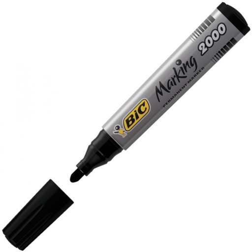 Permanentný popisovač BLACK ROUND BIC 2000 SET