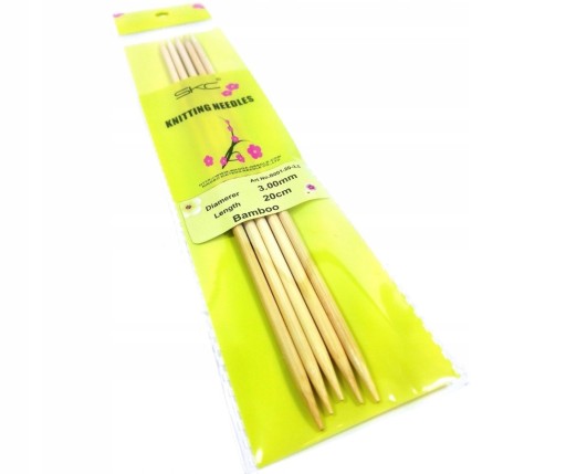 PONOŽKOVÉ IHLY BAMBUSOVÉ 5 ks 3mm