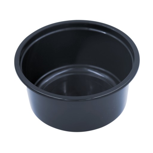 Okrúhla PP nádoba, čierna, 350 ml (D-8115c) 50 ks.