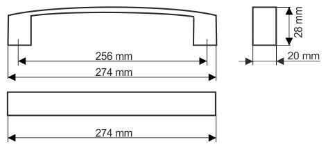 KĽÚČKA NA NÁBYTOK UU24-0256-G0004 CHROM