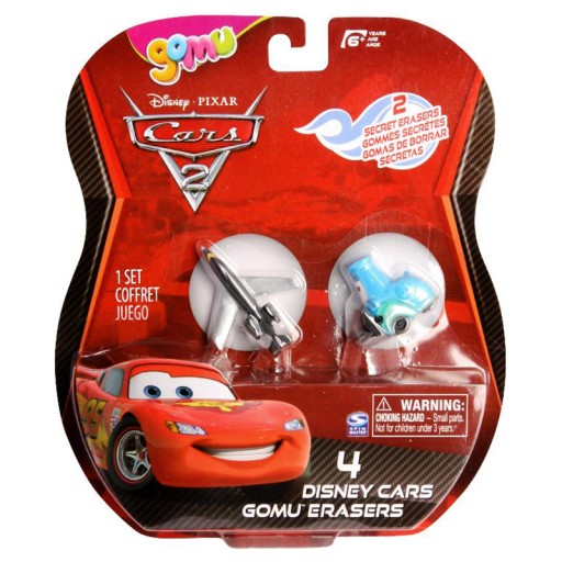DISNEY CARS GUMA FÓRKY 4-BALENIE GOMU COBI