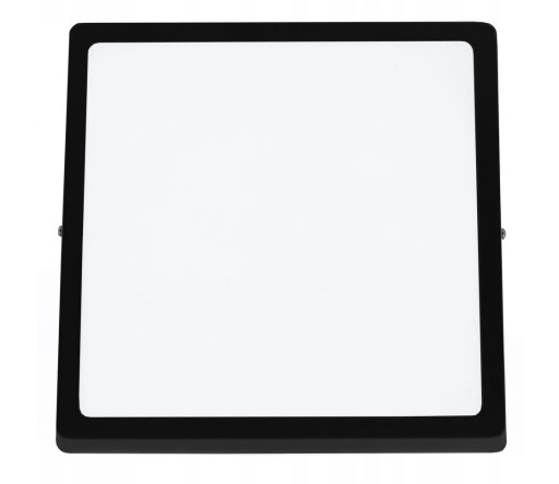 POVRCHOVÝ LED PANEL, ČIERNA, TEPLÁ BIELA, 18W
