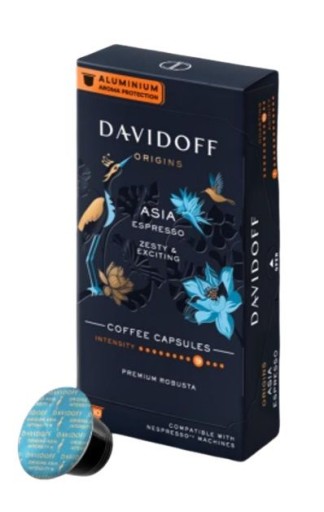 Kapsule pre Nespresso Davidoff Asia Espresso 10 ks.