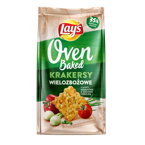 Lay's Oven Baked Crackers zelenina s cibuľou 80g