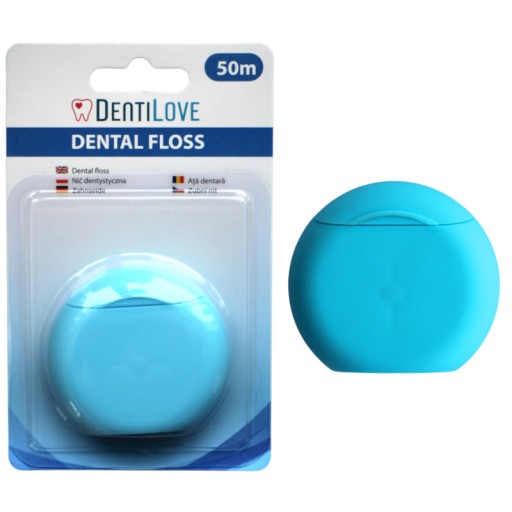 DentiLove Dentálna niť 50m modrá