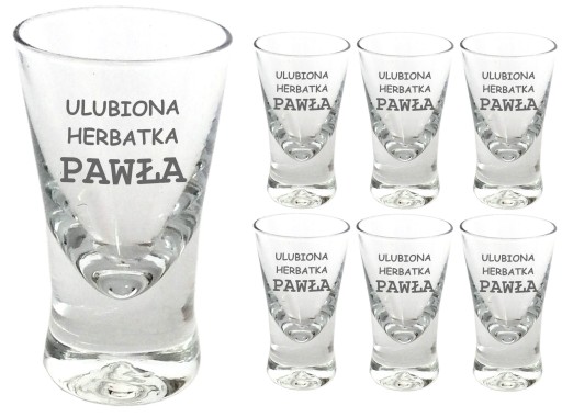 GLASS gravírované poháre na vodku, 25 ml