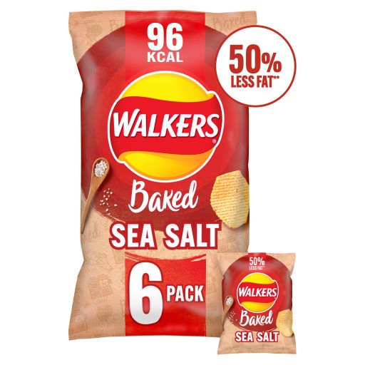 WALKERS Rúra Pečené lupienky z morskej soli 6 x 25 g