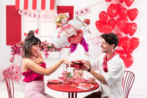 Latexové balóny Červené SRDCE Svadba na Valentína 16 palcov 40 cm 10 ks.
