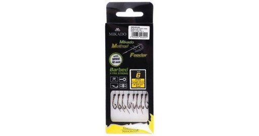 MF RIG - S IHLOU - ostnatý háčik č.4 / oplet: 0,16mm/10cm - balenie 8ks