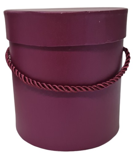 Debnička na kvety, dóza na kvety, priemer 12 cm, slivka