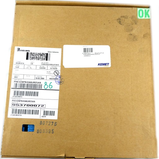 RIFA 0,0056uF 5,6nF 5% 1000V DC 20ks.