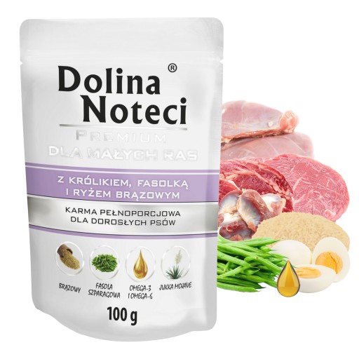 DOLINA NOTECI Premium Mokré krmivo pre psov malých plemien MIX Smaków 4 x 100g