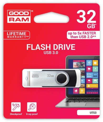 METAL PENDRIVE GOODRAM 32GB za darček USB 3.0