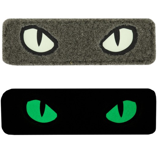 NÁŠPISKA CAT EYES CAT EYES LASEROVÝ REZANÝ VELCRO SVIETEĽNÝ M-TAC RANGER ZELENÁ