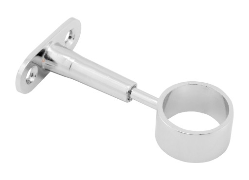 Priechodný dištančný držiak pre 25mm rúrku - chróm