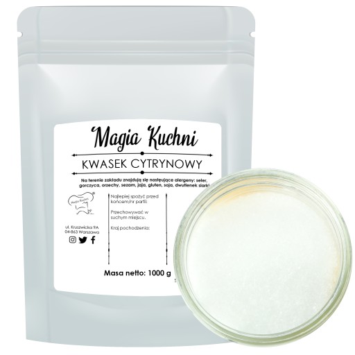 KYSELINA CITRÓNOVÁ 1kg potravinárska kyselina E330