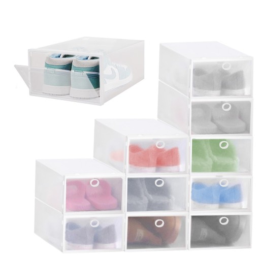 ORGANIZÉR KRABIČKA NÁDOBA NA OBUV S CHLOPOU 33x23,5x13,5cm VEĽKÁ SILNÁ 1ks