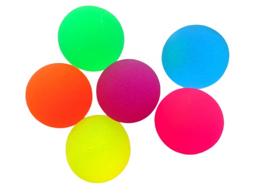 XXL gumená guľa, 4,3 cm fluo