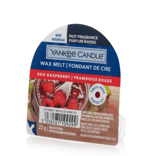 YANKEE SVIEČKA ČERVENÝ VONNÝ VOSK MALINY 22G
