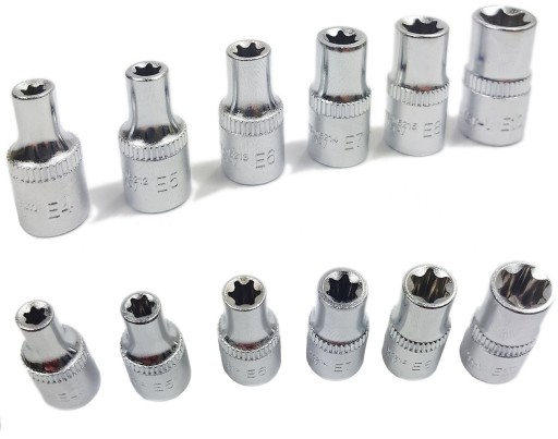 YATO - SADA ZÁSUVEK TORX 1/4'' E4-E10