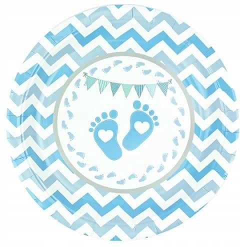 Modré dosky na nohy Krst Baby Shower