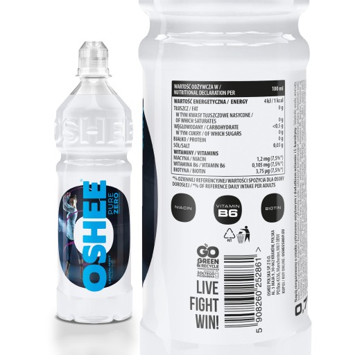 Oshee Zero Sport Drink Pure Lemon-Mint 750ml x6
