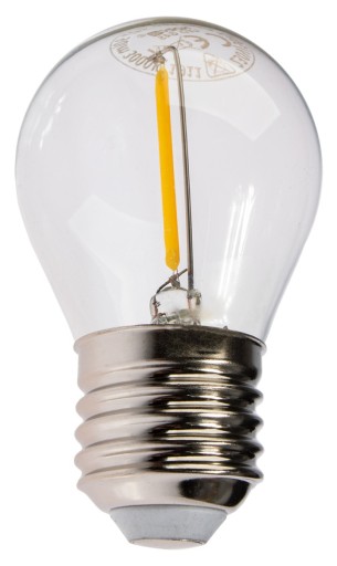 LED žiarovka E27 vlákno 1,3W 2700K na girlandu