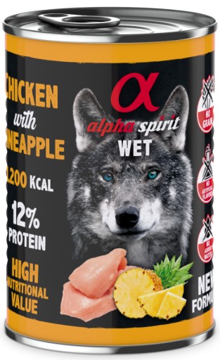 Alpha Spirit kura s ananásom 400g pre psov