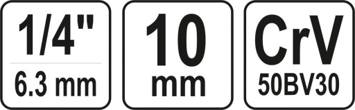 ZÁSUVKA 10MM 1/4
