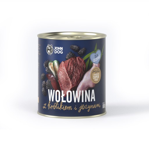 Mokré krmivo dog puppy beef 800g John Dog