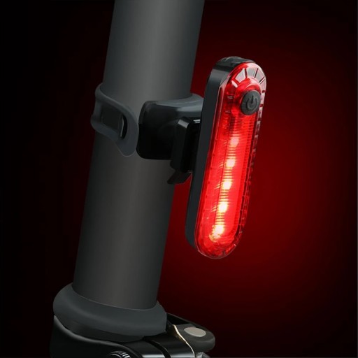 LAMPA cyklo baterka ZADNÁ LED USB, sedlovka E088