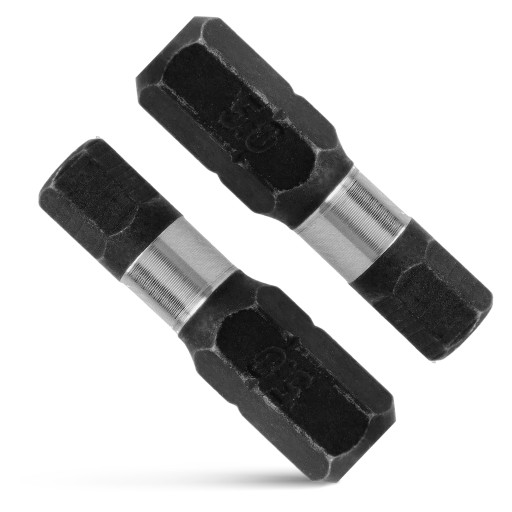 Nárazový bit HEX5 Nárazové bity 25mm | Nárazový bit pre skrutkovač 2 ks.