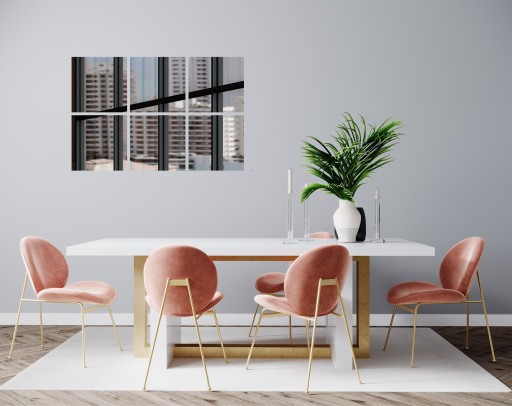 Nálepka na zrkadlo, plexi zrkadlo, štvorcové, 20x20