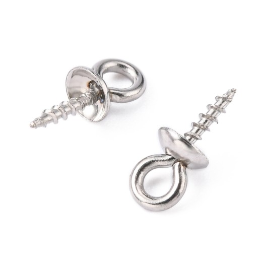 Háčiky Skrutky s krytkami Oceľ 10x4mm 10 ks