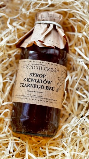 Prírodný sirup z bazových kvetov 330 ml ~ Spichlerz