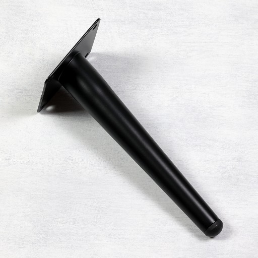 ČIERNA NÁBYTKOVÁ NOHA, MASÍVNA PODKROVKA, STOLOVÁ NOHA, SKRINÍKOVÉ SEDAČKY, V20CM