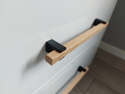 Nábytkové madlo zábradlia v tvare U, dĺžka 242 mm, šírka 192 mm