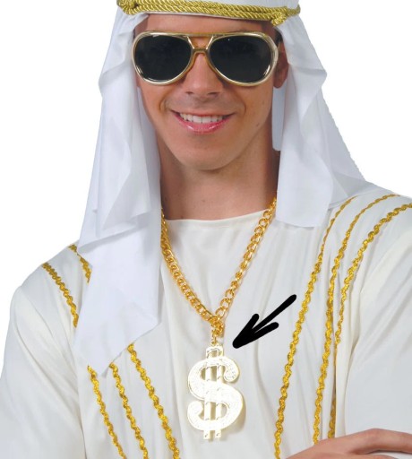 Náhrdelník v tvare dolára