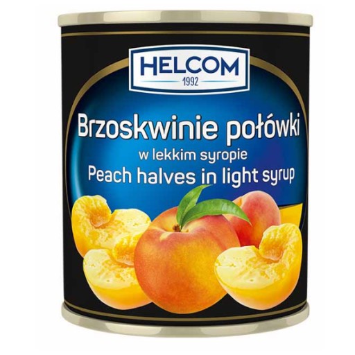 Helcom Peaches v sirupe, 850 ml
