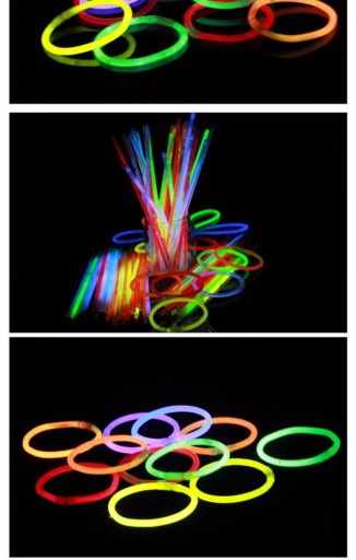 ŽIARIACE PÁSKY Fluorescenčné náramky 5 ks