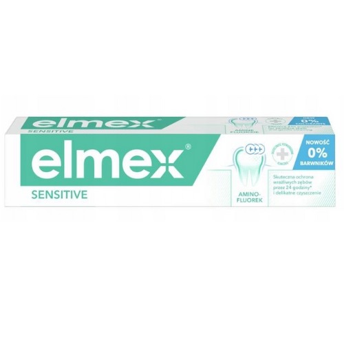 Veľká tuba Elmex Sensitive 75 ml na citlivú zubnú sklovinu bez farbív